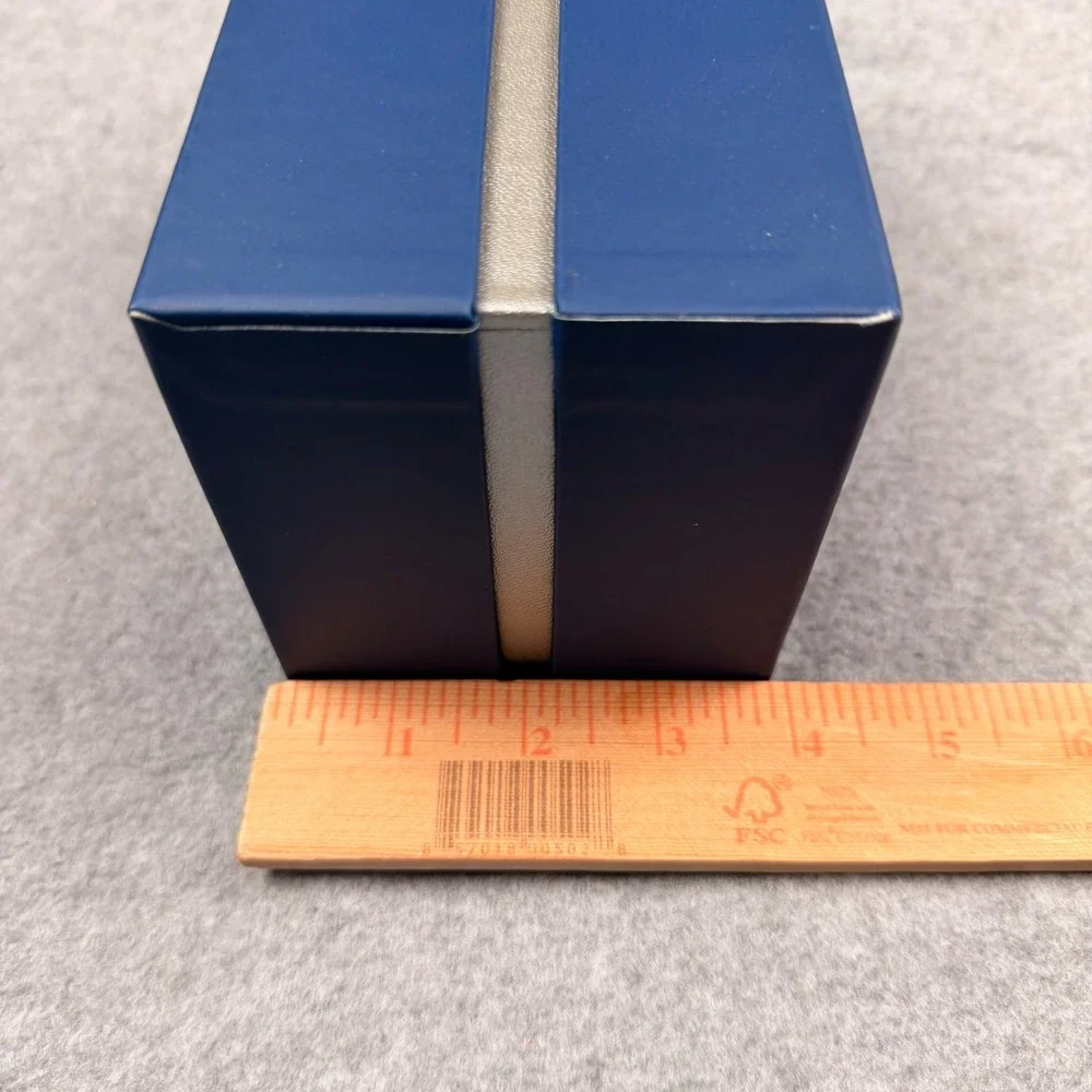 Glencairn Crystal Navy Blue Double Glass Presentation Box Empty Satin Lined